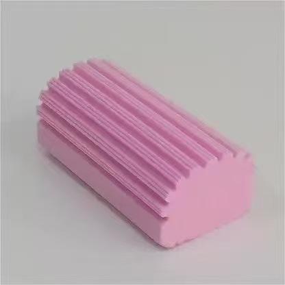 Ultra Absorbent Non-Linting Kitchen Sponge for Strong Stain Removal and Glass Cleaning розовый