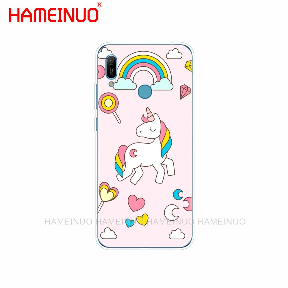 Husa din silicon pentru huawei Y5 Y6 Y7 Y9 PRO PRIME 2019 honor 8s 8a 20 LITE PRO 10i view 20 V20 Unicorn Rainbow Jetpack