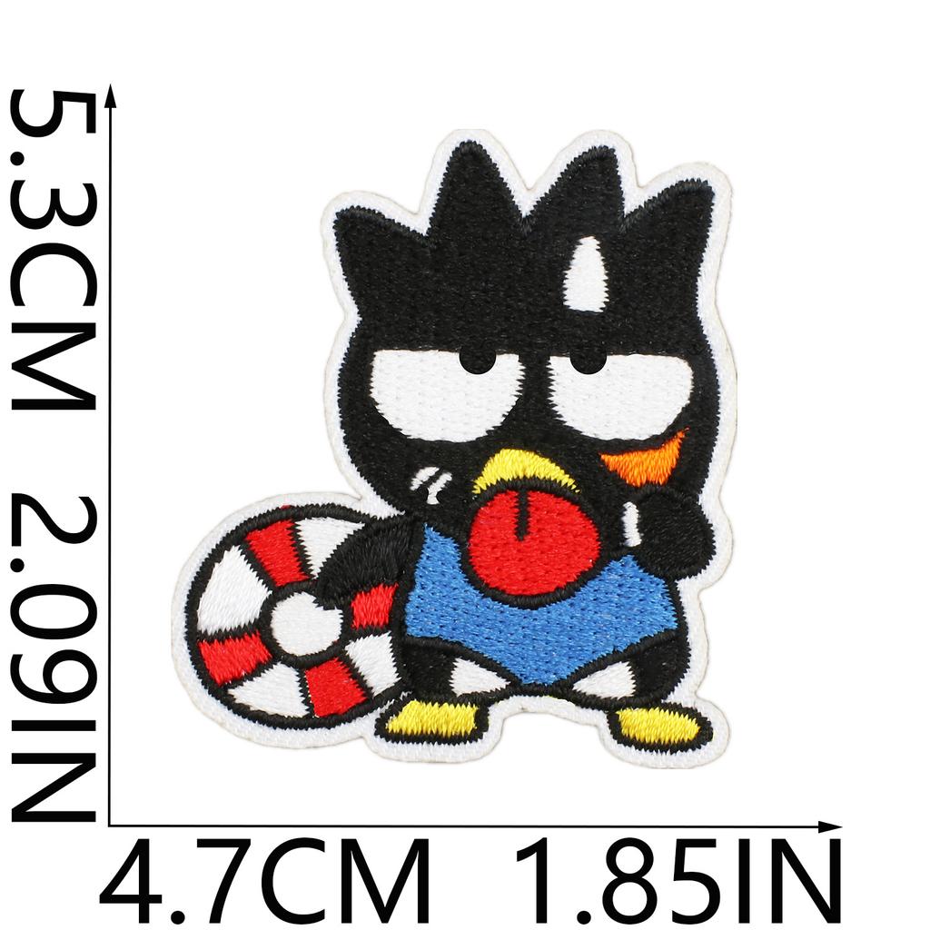 Animated Kitten Embroidery Cloth Sticker, Clothes Bag Decoration, Puppy Letter Computer Embroidery Label, English Letter Patch Sticker