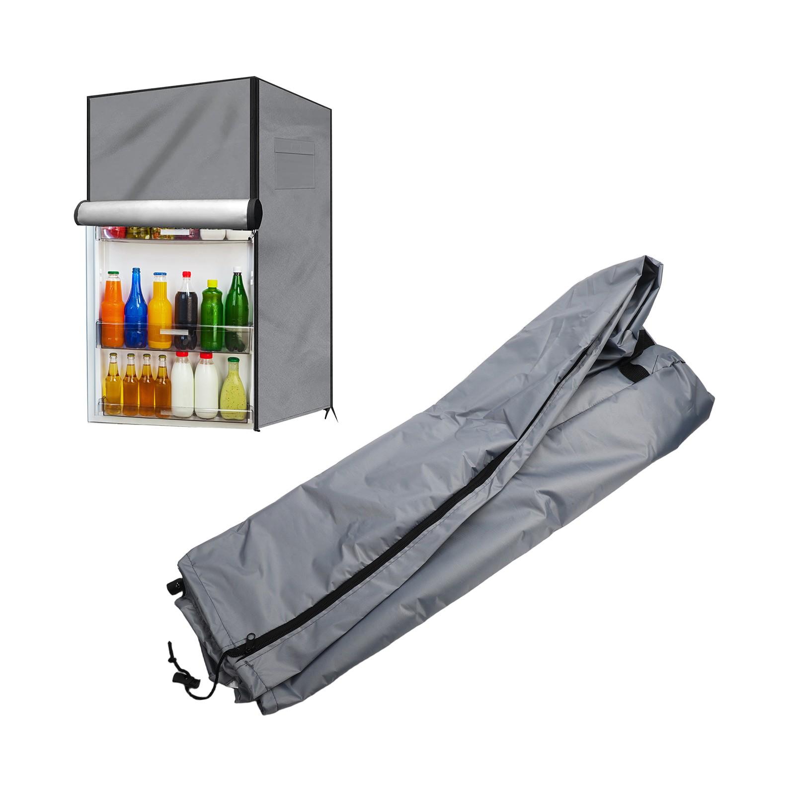 

210D Oxford Heavy Duty Outdoor Чехол для холодильника, устойчивый к погодным условиям, регулируемый дизайн Gray 56*58*86CM