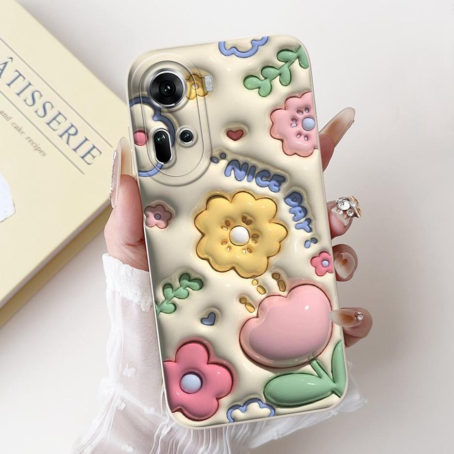 For Oppo Reno 11 5G Case Reno11 F CPH2603 Cute Panda Cartoon Cover Soft Silicone Phone Case For Oppo Reno 11 Pro Reno11 11F Bags