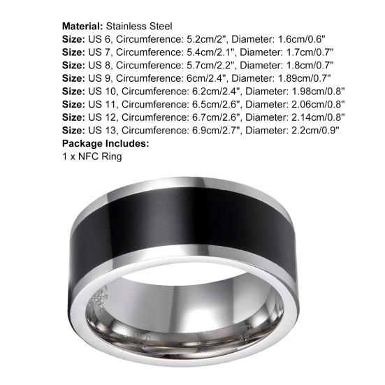NFC Ring Universal Sensing Technology Comfortable Wear No Charge Smart Lock NFC Ring for