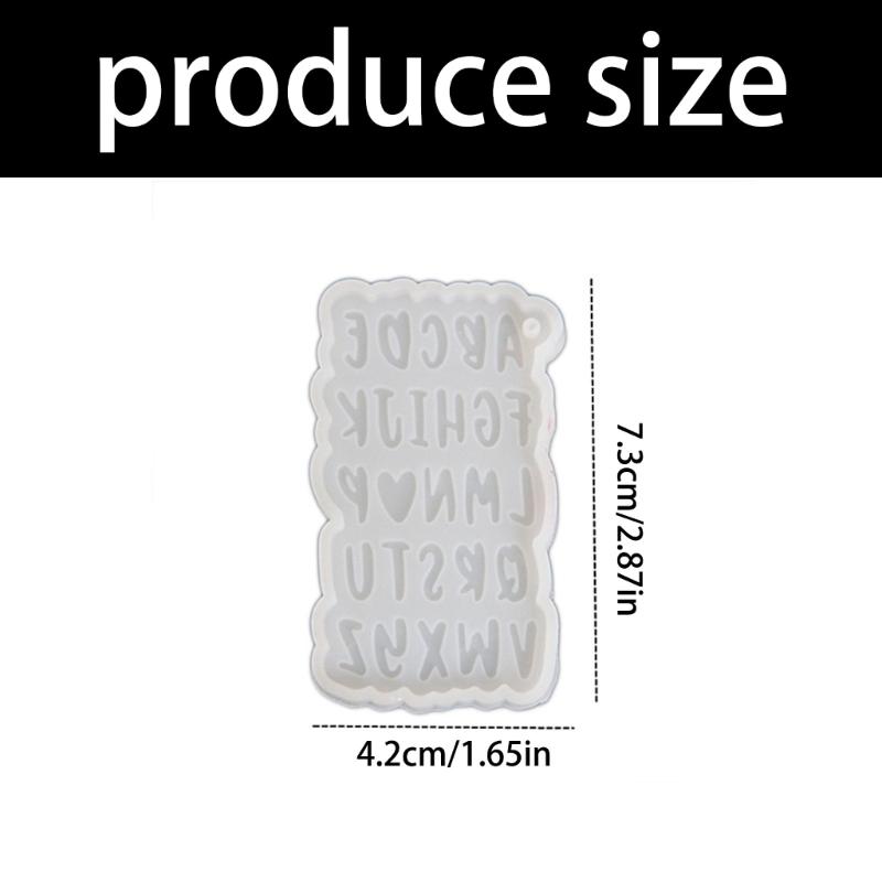 Personalisierbare Buchstaben-Schmuckform mit kreativen Designs für handgefertigte Harz-Anhänger und Charms