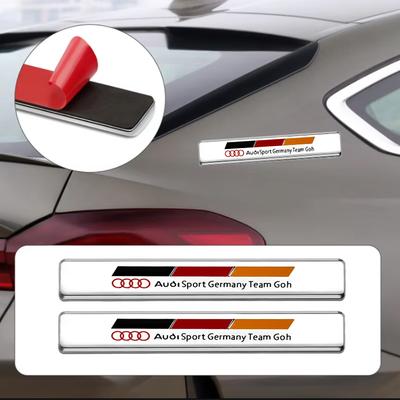 2026 Hot Car Valve Cover 3D Metal Car Body Tail Emblem Badge Stickers For Qaz1 A3 A4 B5 B6 A3 8P 8V 8L A5 A6 C6 A7 A8 Q2 Q3 TT Accessorie