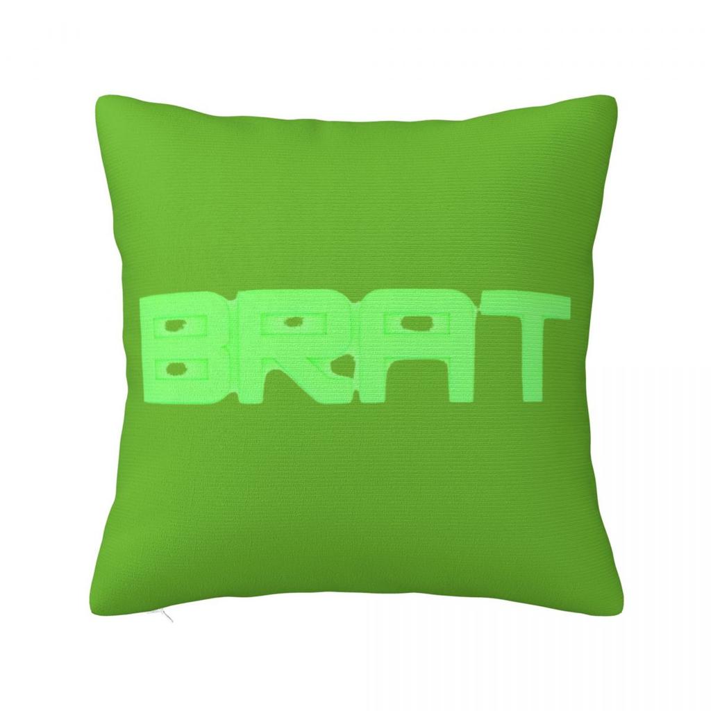 Charli XCX Brat Pillow Case Club Classics Pop Music Brat Album Cushion Covers Polyester Decorative Pillowcase for Sofa 18