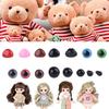 Doll Eyeballs Noses and Rotatable Wooden Joints Half Round Plastic Eyes for DIY Doll Bear Crafts Halloween 748pc