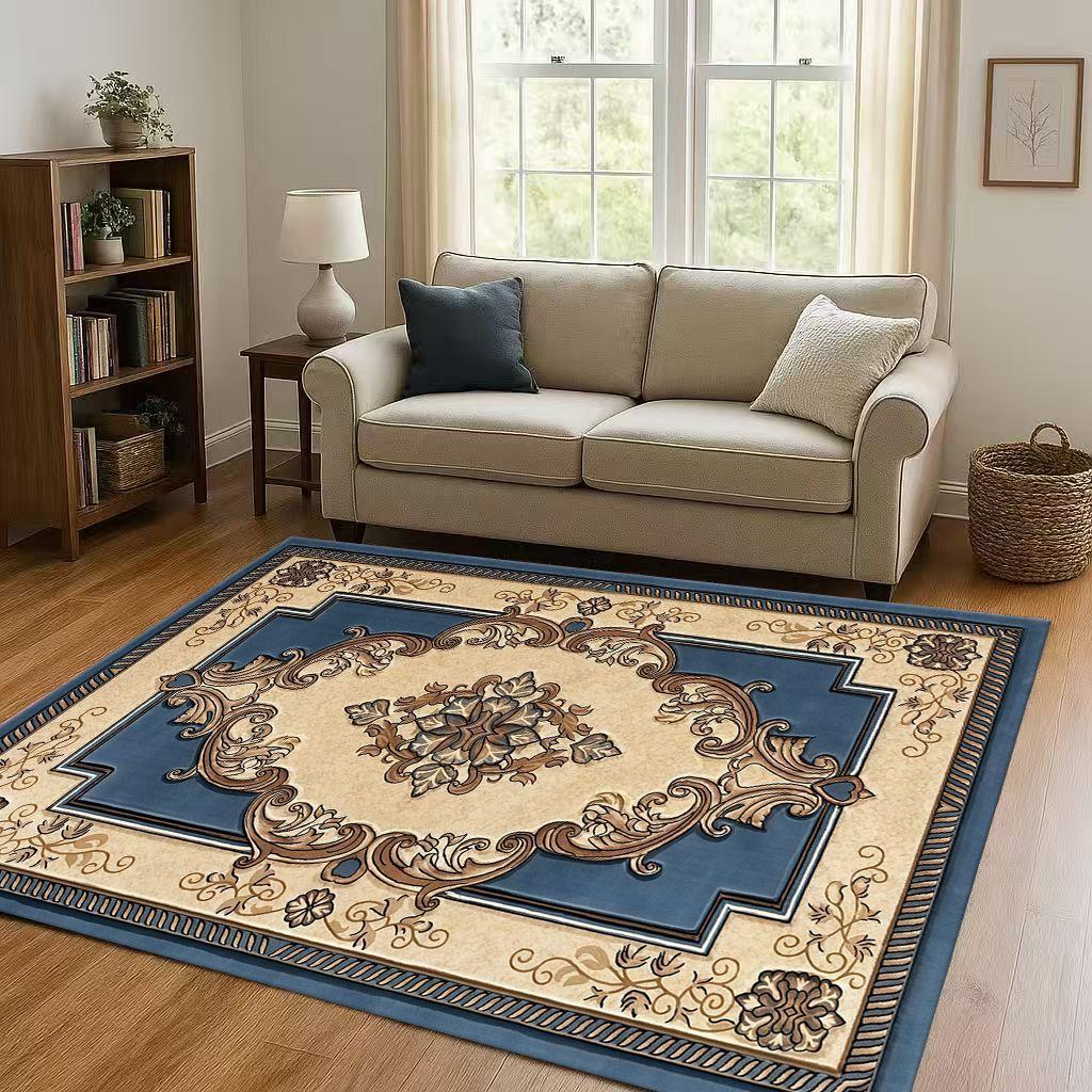 Luxurious Turkey Persian Bohemian Living Room Non-Slip Area Rug Soft Carpet for Bedroom and Sofa ,Easy Clean Home Decor Doormat
