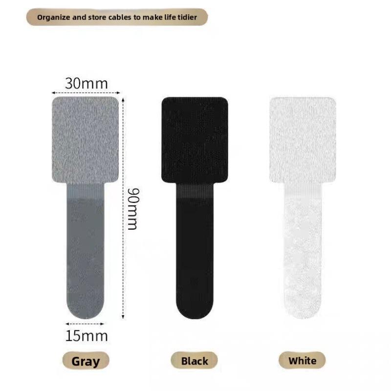 Cable Organizer, Power Cord, Data Cable Storage, Cable Management Tape, Velcro Cable Tie, Self-adhesive Wire, Network Cable Routing Fixer
