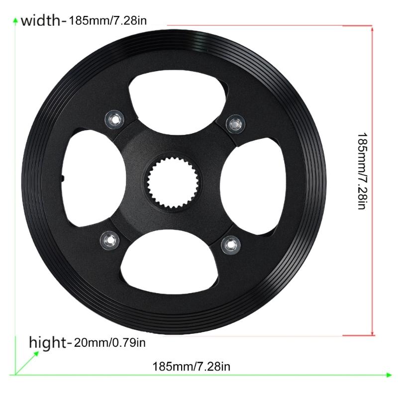 Bicycles Gear Adapter 42T Bike Chainring Drives Chainring Adapter Aluminum Alloy Chain Rings Spiders Adapter Motor