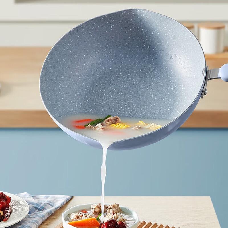 COOKER KING 28cm Ice Blue Non-stick Wok