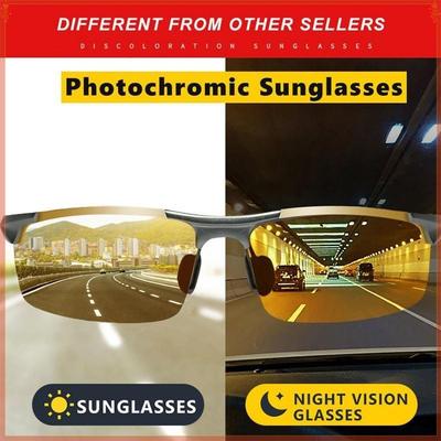 Beste Blendschutz Tag- und Nachtsicht Fahrbrille Herren Polarisierte Sonnenbrille Photochrome Fahrbrille