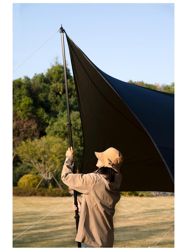 Lightweight Aluminum Telescopic Tent Pole for Outdoor Camping