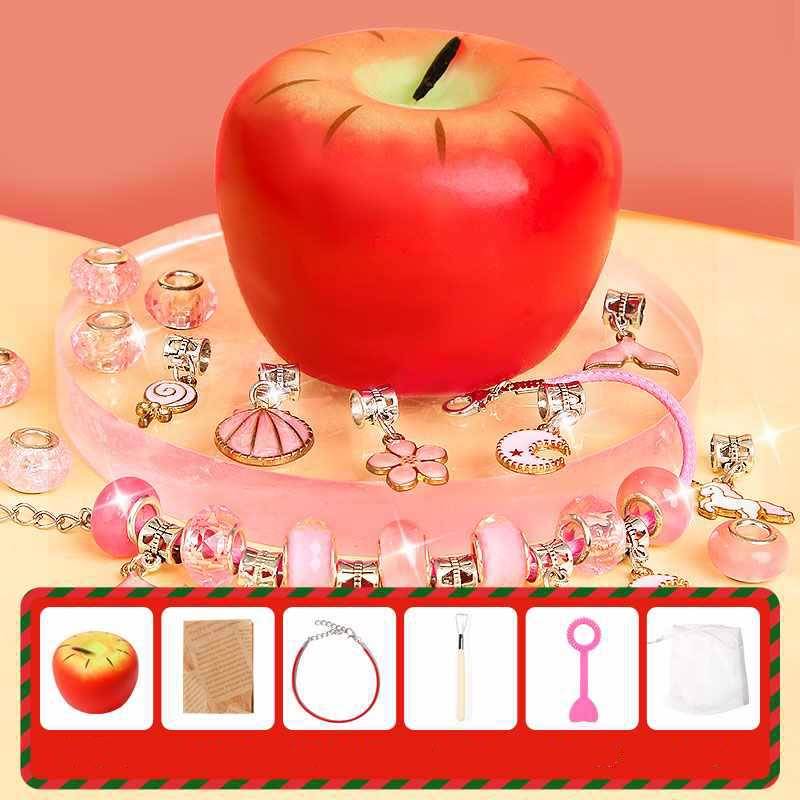 

Creative Children Christmas Little Girl Toy Blind Christma Eve Apple Box Gift Style B