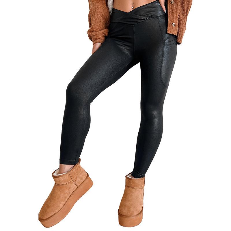 2025 Autumn/Winter Women s High-Waisted Slimming Pants - European & American Fashion, Versatile & Warm S