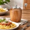 Manual Wooden Salt Pepper Grinder Adjustable Coarseness with Hand Crank Pepper Grinding Bottle Ceramic Grinding Core Solid Wood