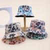 Spring And Summer Sun Hat Vacation Travel Double-Sided Sun Hat Face Small Print Leisure Bucket Hat