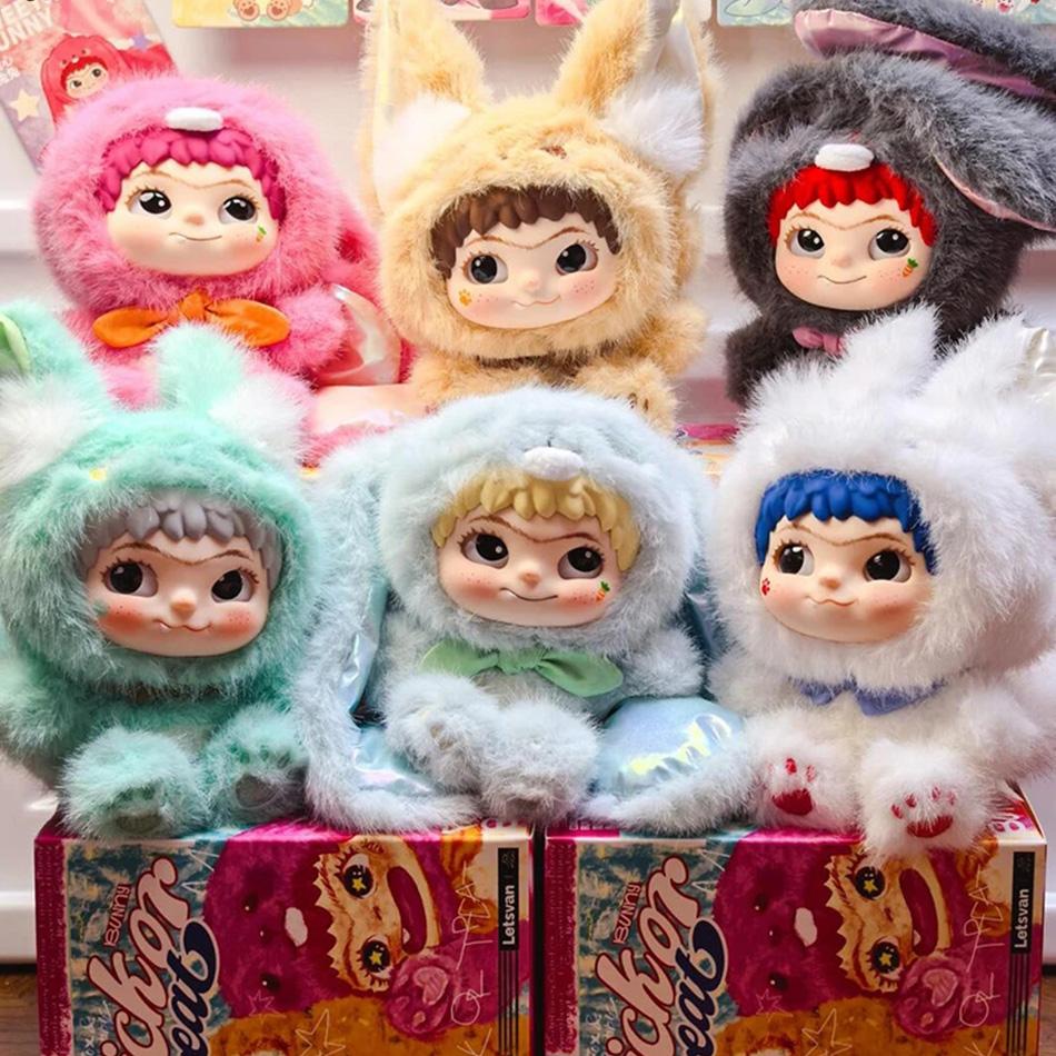 Letsvan WAKUKU Blind Box Bag Fuzzy Trendy Plush Toy Doll Figure Kid's Party Ornament Surprise Gift Mysterious Collection Gift
