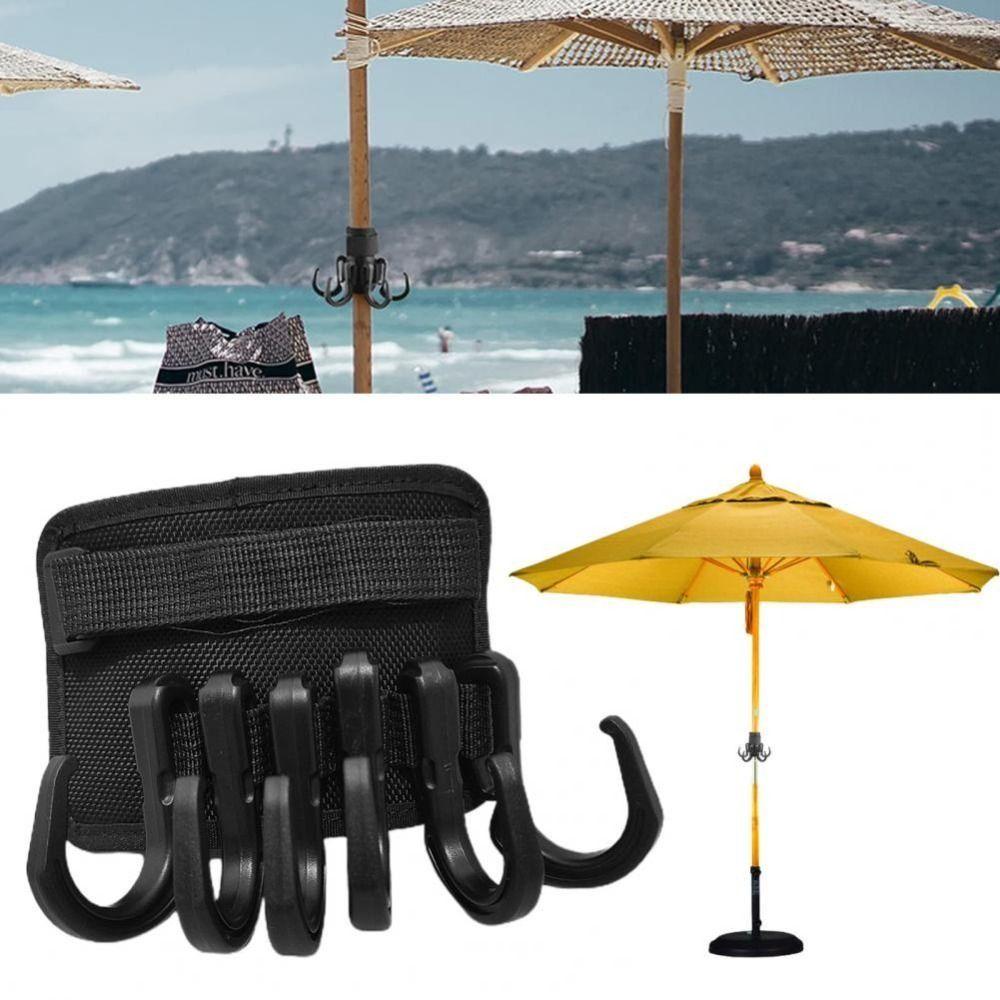 Detachable Beach Umbrella Hanging Hook 4/6 Hooks Outdoor Hook for Umbrellas  for Patios Umbrella