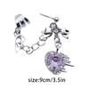 Punk Vintage Women Earrings Metal Chain Cross Heart Personalized Hip Hop One Pieces Ear Bone Clips Party Jewelry Gifts