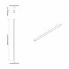 Clothes Rod 2 pcs Silver 264 x 15 x 29 mm Aluminium Alloy