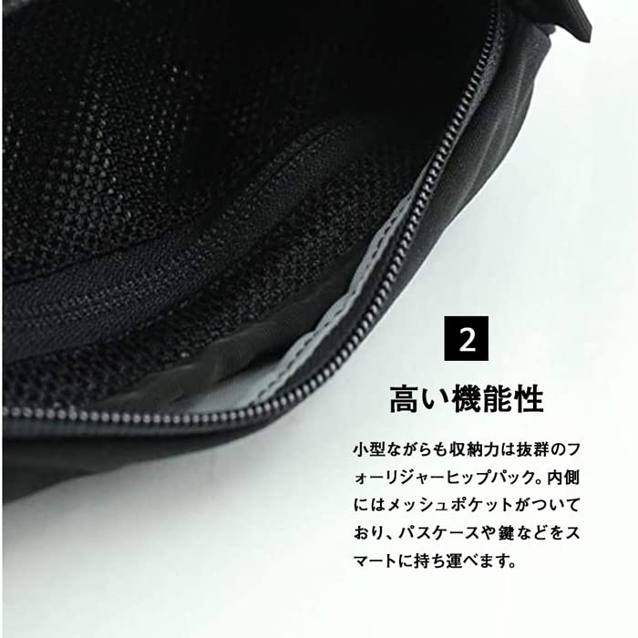 MYSTERY RANCH FORAGER HIP PACK 112623 (Black, One Size, 001) - 2.5L Shoulder Bag for Men and Women, Perfect for Outdoor Activities