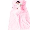 Sleeping Bag with Pillowcase Super Soft Wear Resistant Waterproof Non-Fading Lightweight Foldable Travel Sheet