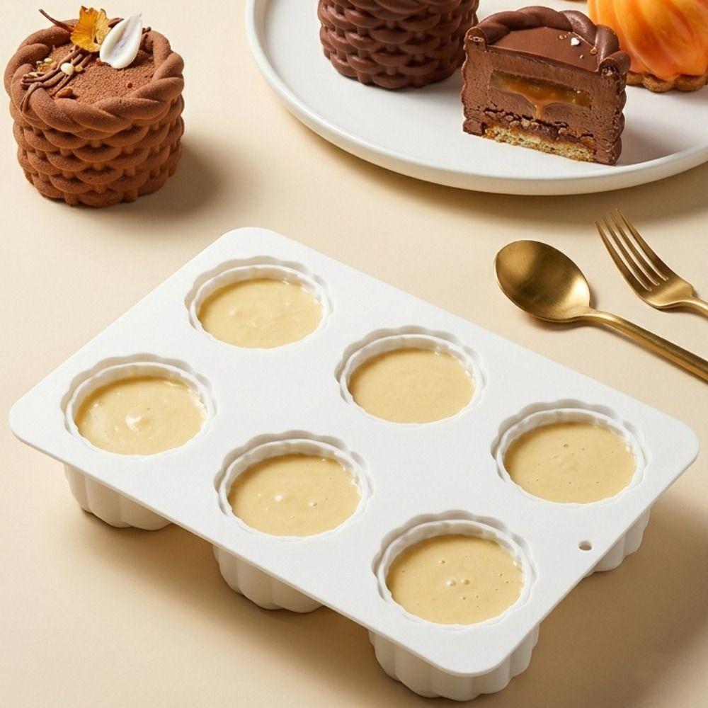 6-Cavity Chocolate Dessert Mold Creative DIY Baking Cake Molds Pastry Making