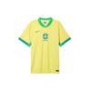 Nike Brazylia 2024 Mecz Domowy ADV Autentyczna Koszulka Dynamiczny Żółty/Cytrynowy Szyfon/Zielona Iskra Męska Odzież Uliczna FJ4270-706
