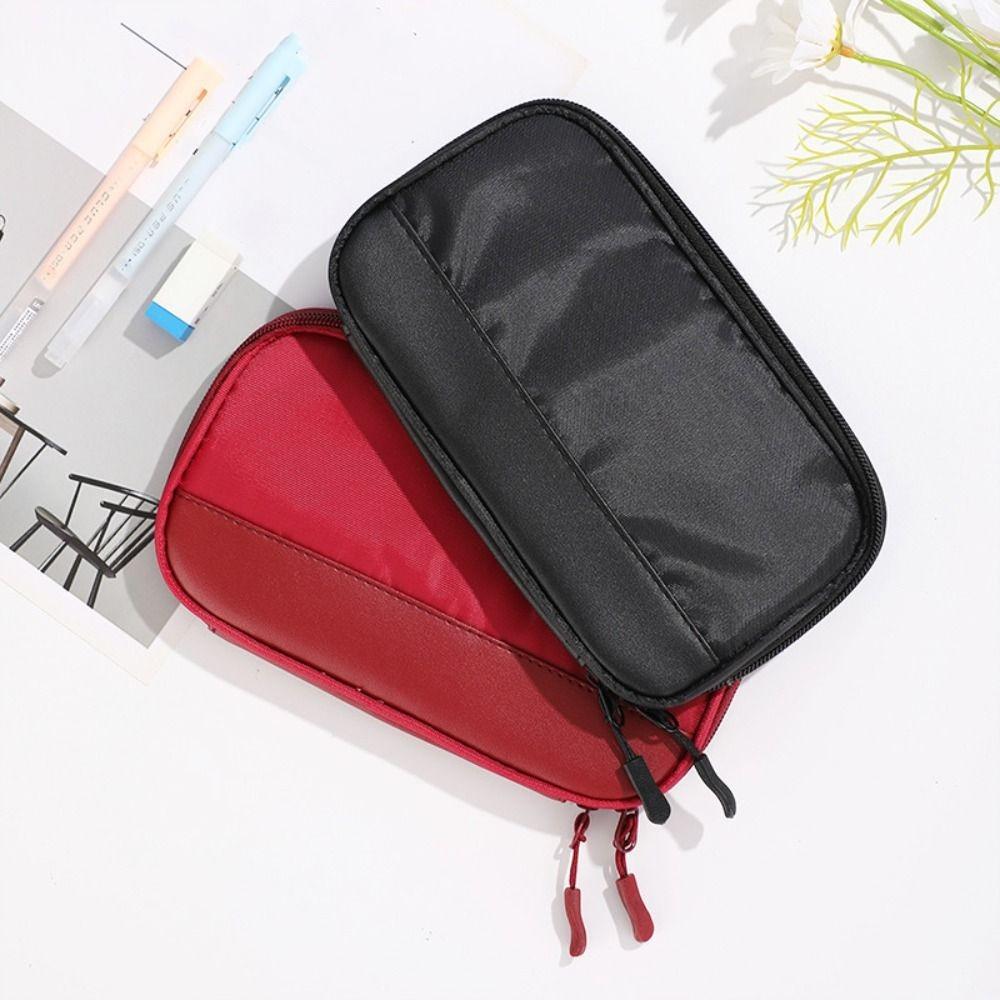 Stationery Organize Simple Pencil Case Oxford Cloth Desktop Storage Bag  School Supplies