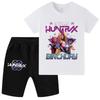 WA1240 Kids Boys Girls Kpop Rumi Zoey Mira Print Short Sleeves T-shirt Shorts Pants Sets