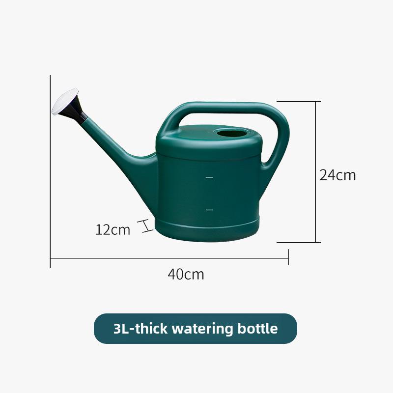 3-10L Large Capacity Plastic Watering Can with Long Spout for Home and Garden Use