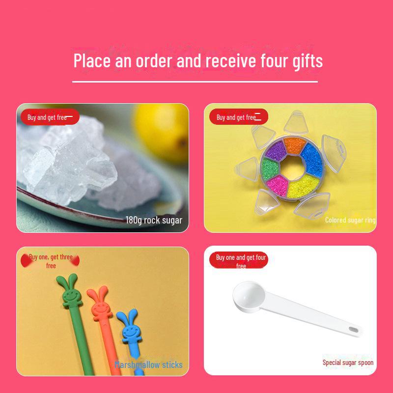 Benny Rabbit Kids' Automatic Cotton Candy Maker - Handmade Mini Design