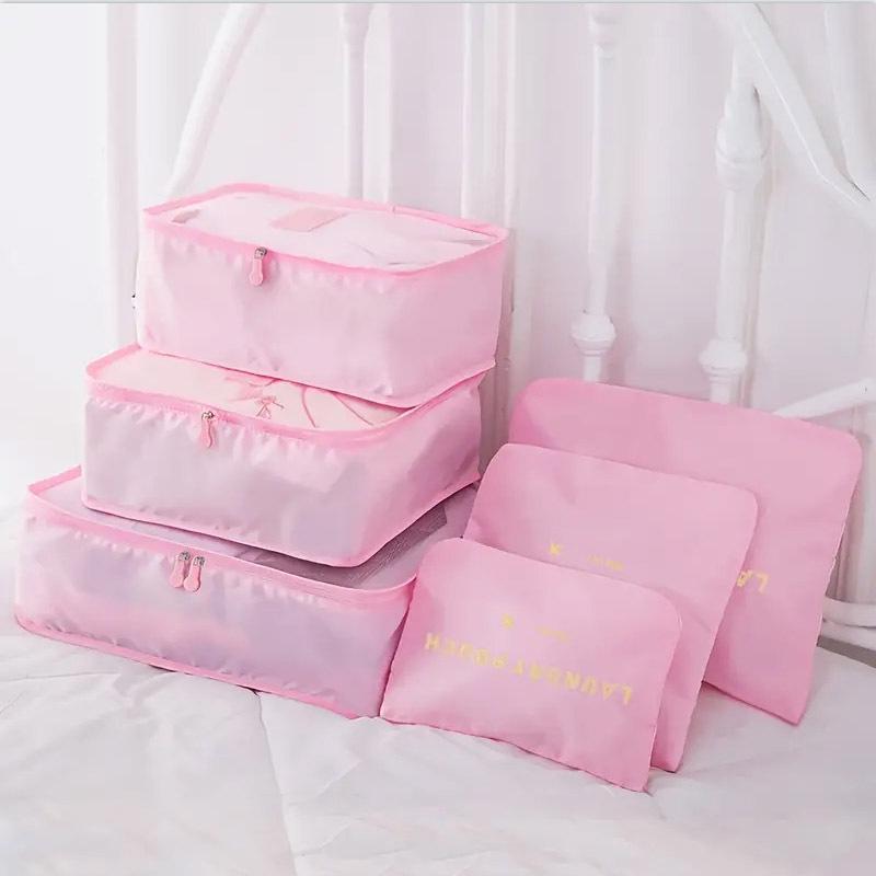 Home Travel Six-Piece Storage Set: Lingerie & Clothes Organizer with Logo Print Option