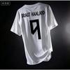 Norway Haaland #9 Soccer Football Top Men T Shirt Women Tee Boys Top Children Parent Child Quick Dry Short Sleeves Kids Tshirt