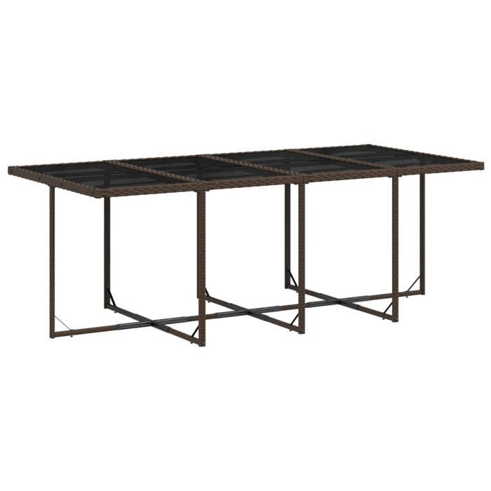 VidaXL Ensemble à manger de jardin avec coussins 13 pcs marron rotin 3277808