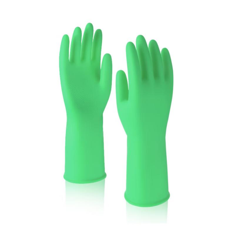 Qiaoyi Extra Thick Green Rubber Gloves