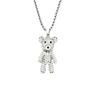 Cute Bear Necklace Female Versatile Hip-Hop Cold Wind Does Not Fade Sweater Chain Long Jewelry