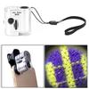60X Mini-Mikroskop-Taschenlupe Lupe LED Falschgeld-Detektor Lupe
