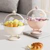 Elegant Fruit & Snack Bowl with Drainage - Perfect for Living Room Decor and Storing Dried Fruits & Candy