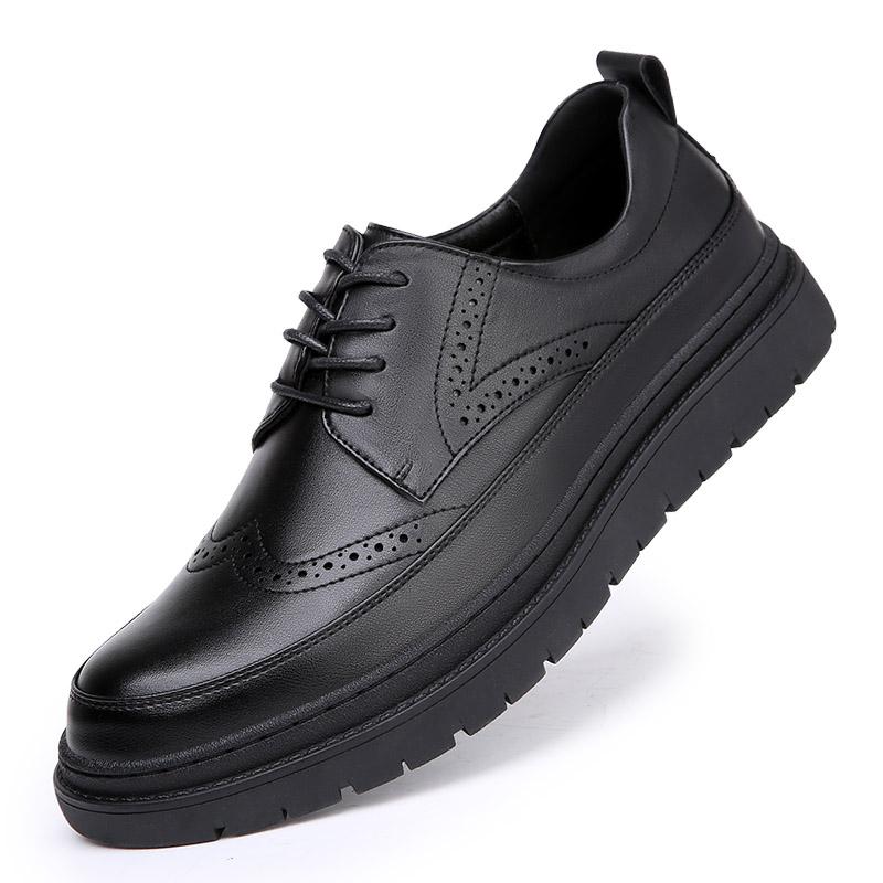 

Весна Новая Ручная Работа Мужская Обувь Оксфорды Черная Кожа Броги Мужская Формальная Кожаная Обувь Классическая Деловая Формальная Мужская Обувь 44 чёрный