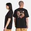 Timberland Graphic Print Crew Neck American Vintage Short Sleeve T-Shirt Unisex T-Shirts Black A5TCQ-001
