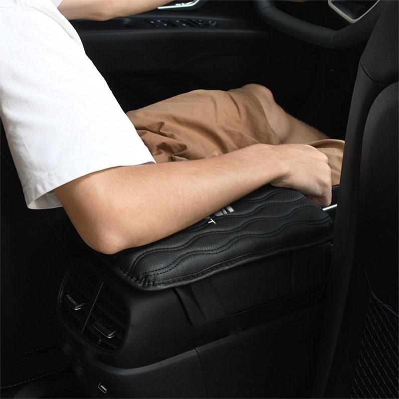 Leather Auto Armrest Pads Protective Waterproof Hand Cushion Car Styling for SEAT Leon 5F Ibiza 5 6 MII Altea Toledo 3 Cordoba Alhambra MK3