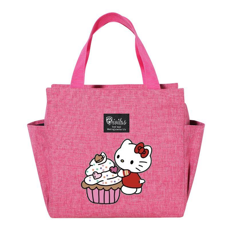 Hello Kitty Insulated Bento Bag - Portable Lunch Box for Picnics & Outings