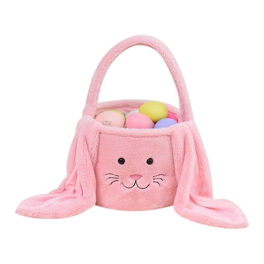Egg Candy Baskets Bunny Handbag Large Capacity Lovely Storage Bag  Kids Party Gift