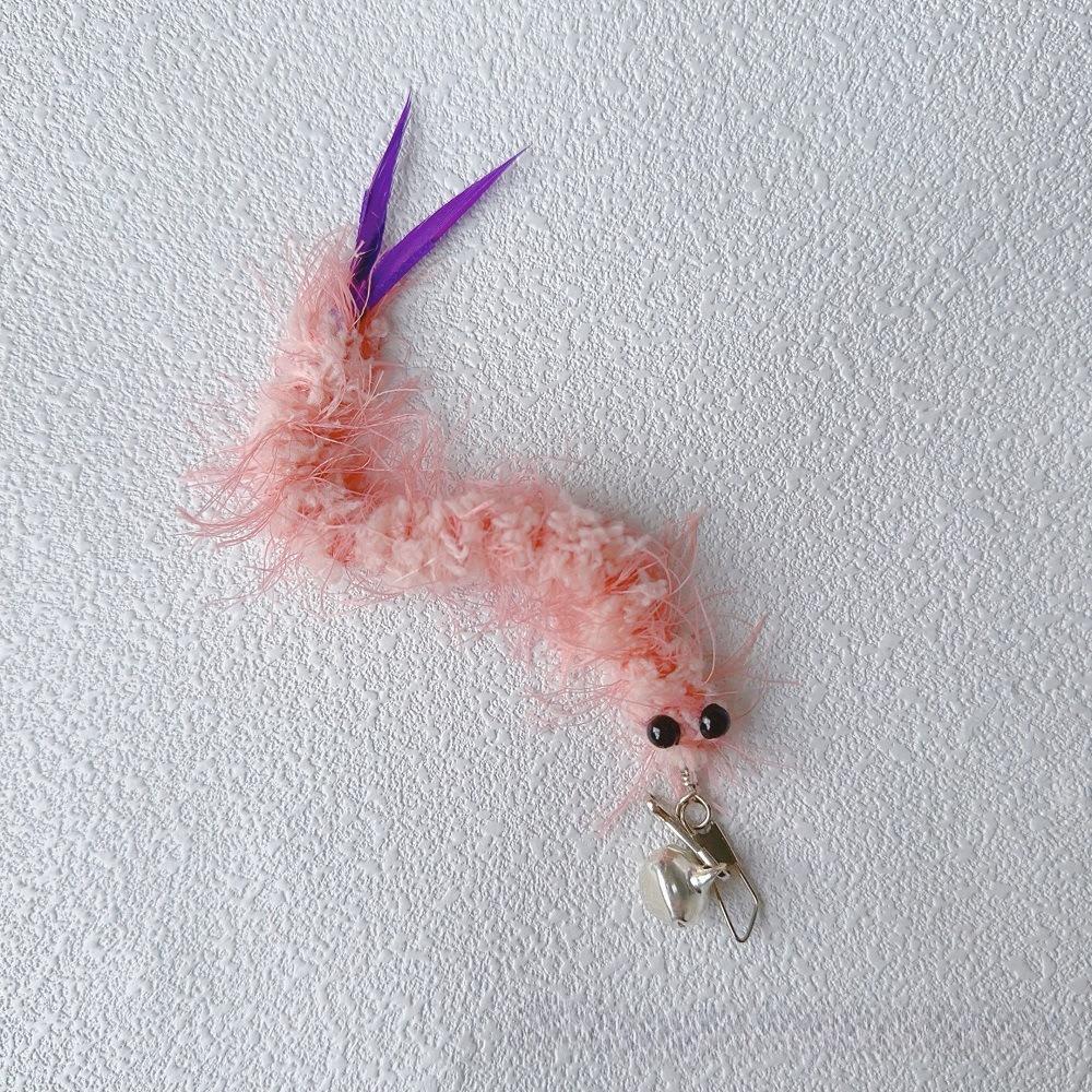 2pcs/3pcs Plush Shrimp Pet Cat Toy Replacement Accessories Funny Teaser Stick Wand Toy