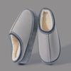 Autumn and winter plush cotton slippers women's indoor home soft bottom non-slip warm couple plush lace cotton slippers men