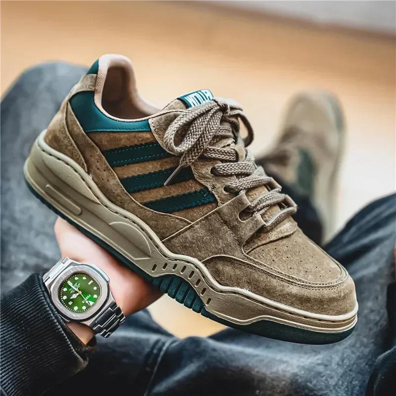 Zapatos Casuales Clásicos de Cuero Transpirables para Hombre Zapatillas de Moda Masculina Mocasines Zapatillas para Correr Ligeras para Caminar Zapatos Deportivos