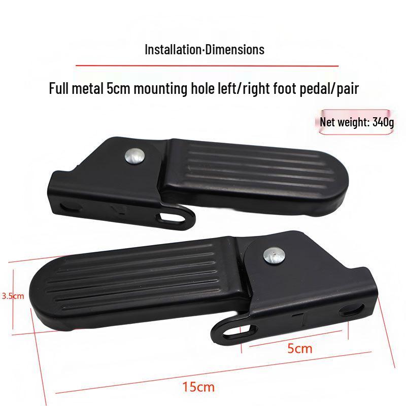 Foldable Front Pedal for Yadi Emma Dumbo L3 Harley U1 - Electric Vehicle Accessory