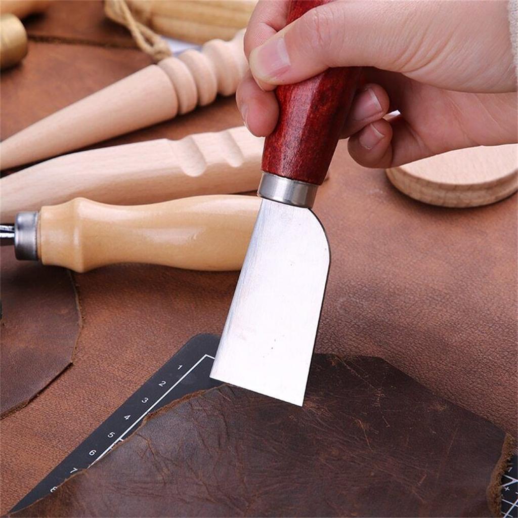 10 Pieces Leather Craft Tool Kit Hand Sewing Repair Kit Stamping Punching