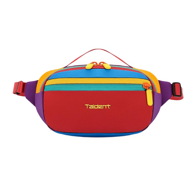 Fashionable Travel Crossbody Bag for Both Men and Women Outdoor Casual Sports Single-shoulder Handbag Dopamine-colored Waist Bag красный 3990₽
